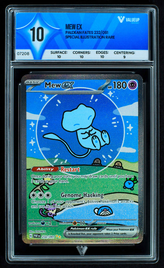 07208 MEW EX Grading Card