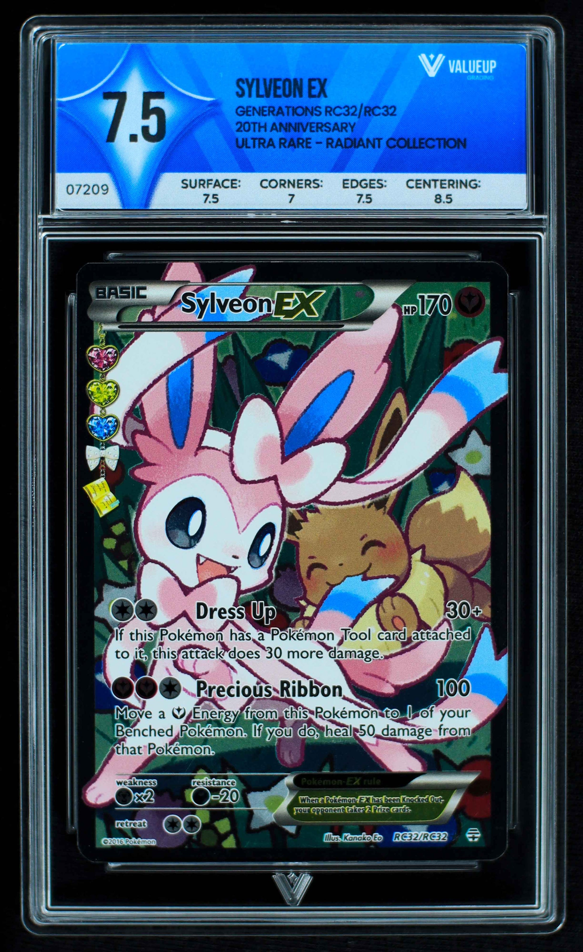 07209 SYLVEON EX Grading Card