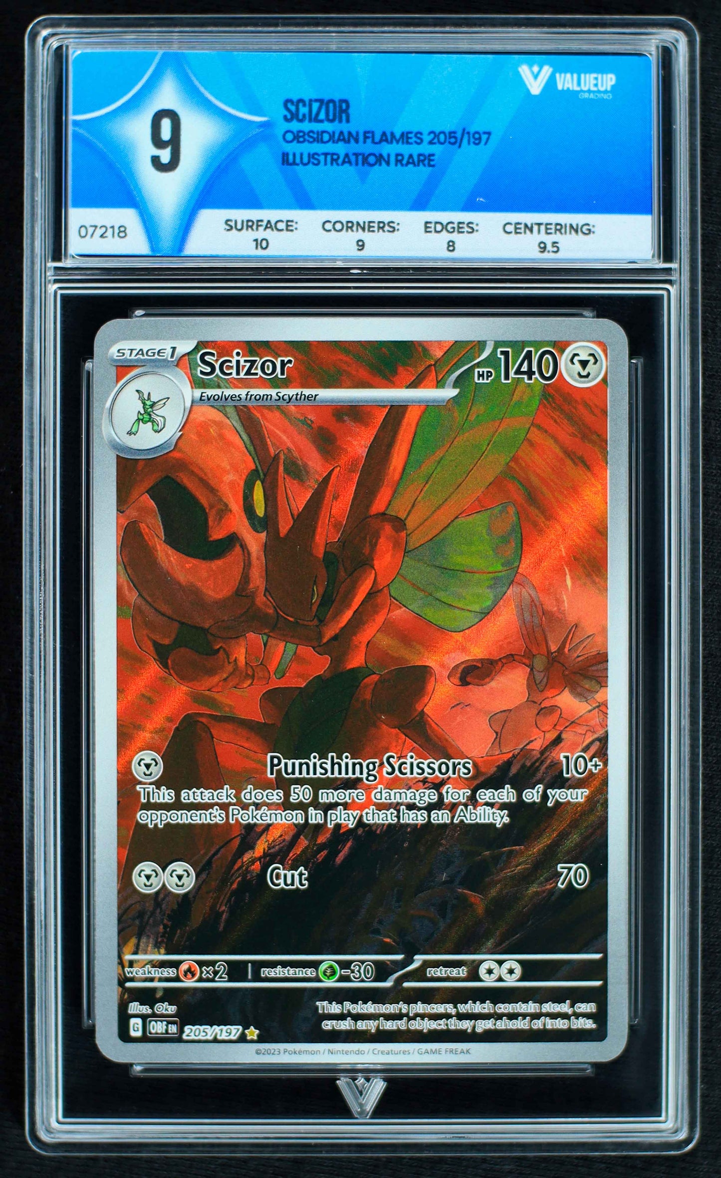 07218 SCIZOR Grading Card