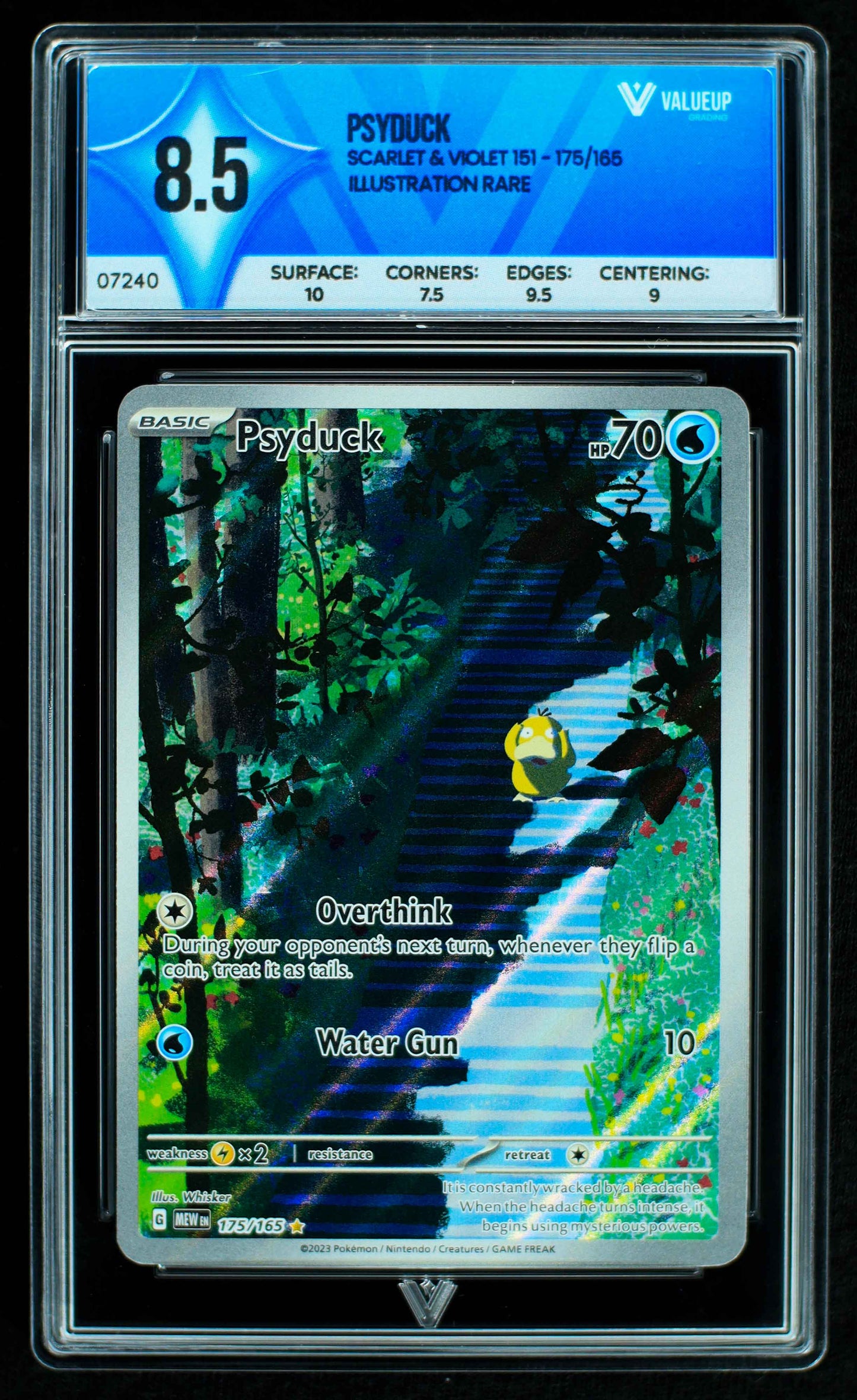 07240 PSYDUCK Grading Card