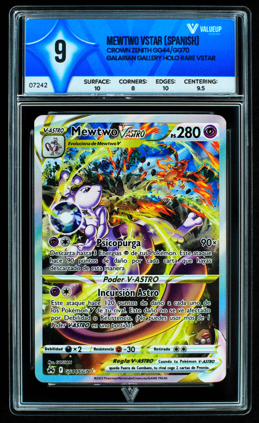 07242 MEWTWO VSTAR (SPANISH) Grading Card