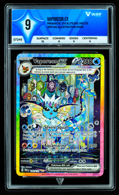 07248 VAPOREON EX Grading Card