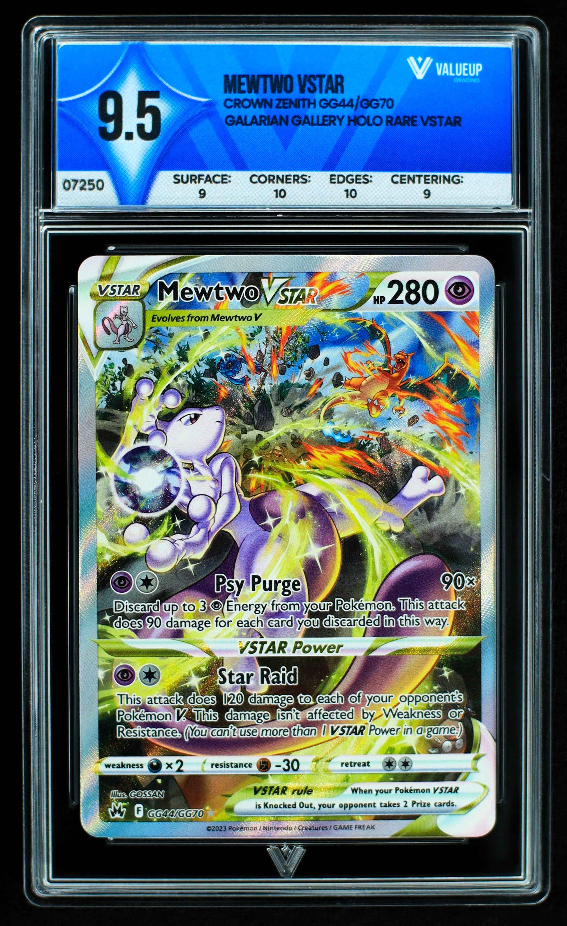 07250 MEWTWO VSTAR Grading Card