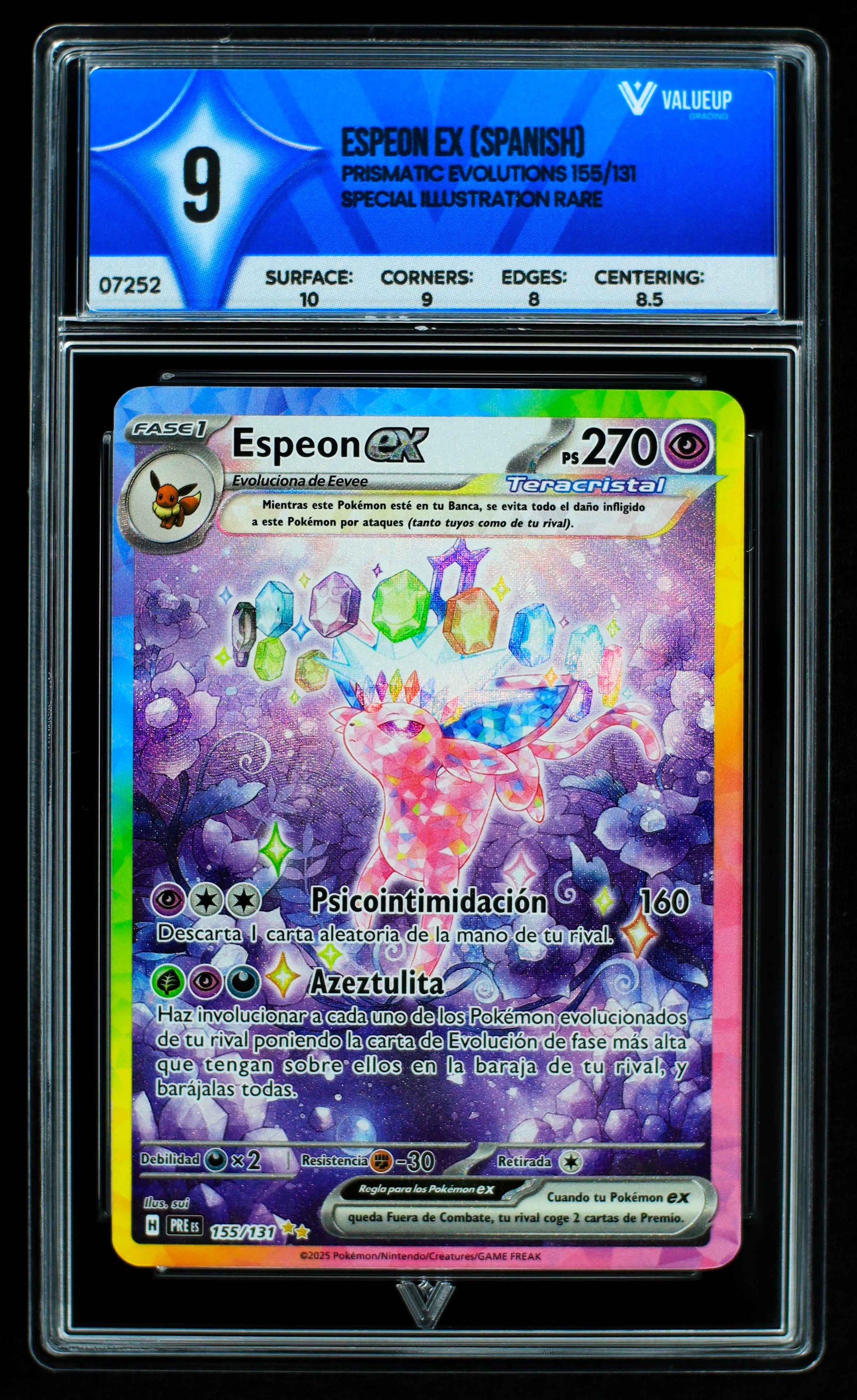 07252 ESPEON EX (SPANISH) Grading Card