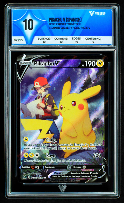 07255 PIKACHU V (SPANISH) Grading Card