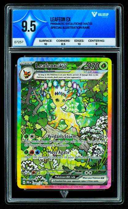 07257 LEAFEON EX Grading Card