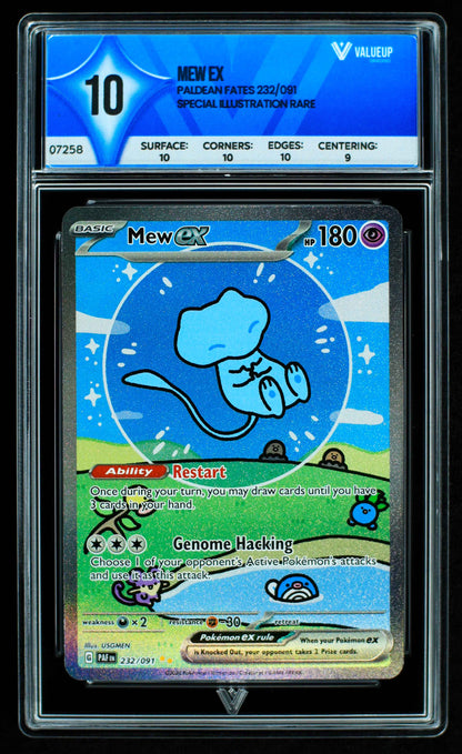 07258 MEW EX Grading Card