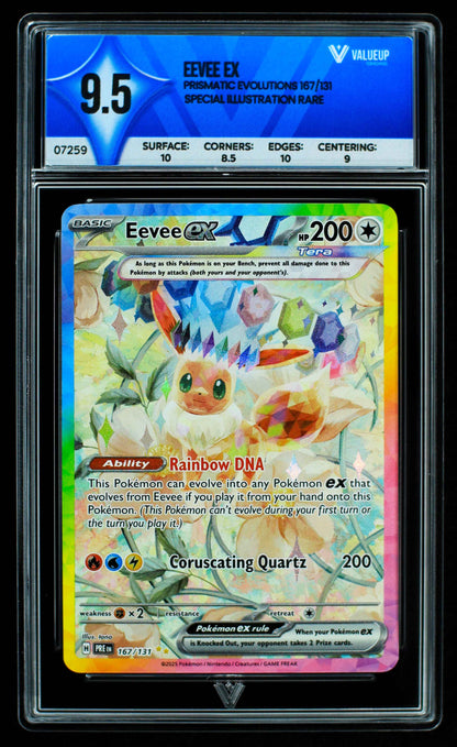 07259 EEVEE EX Grading Card