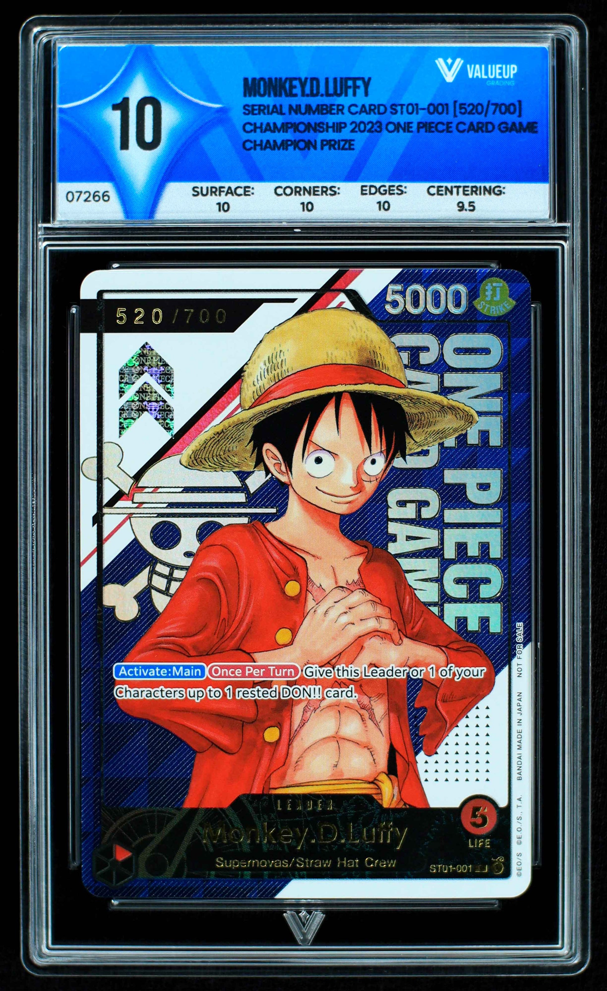 07266 MONKEY.D.LUFFY Grading Card