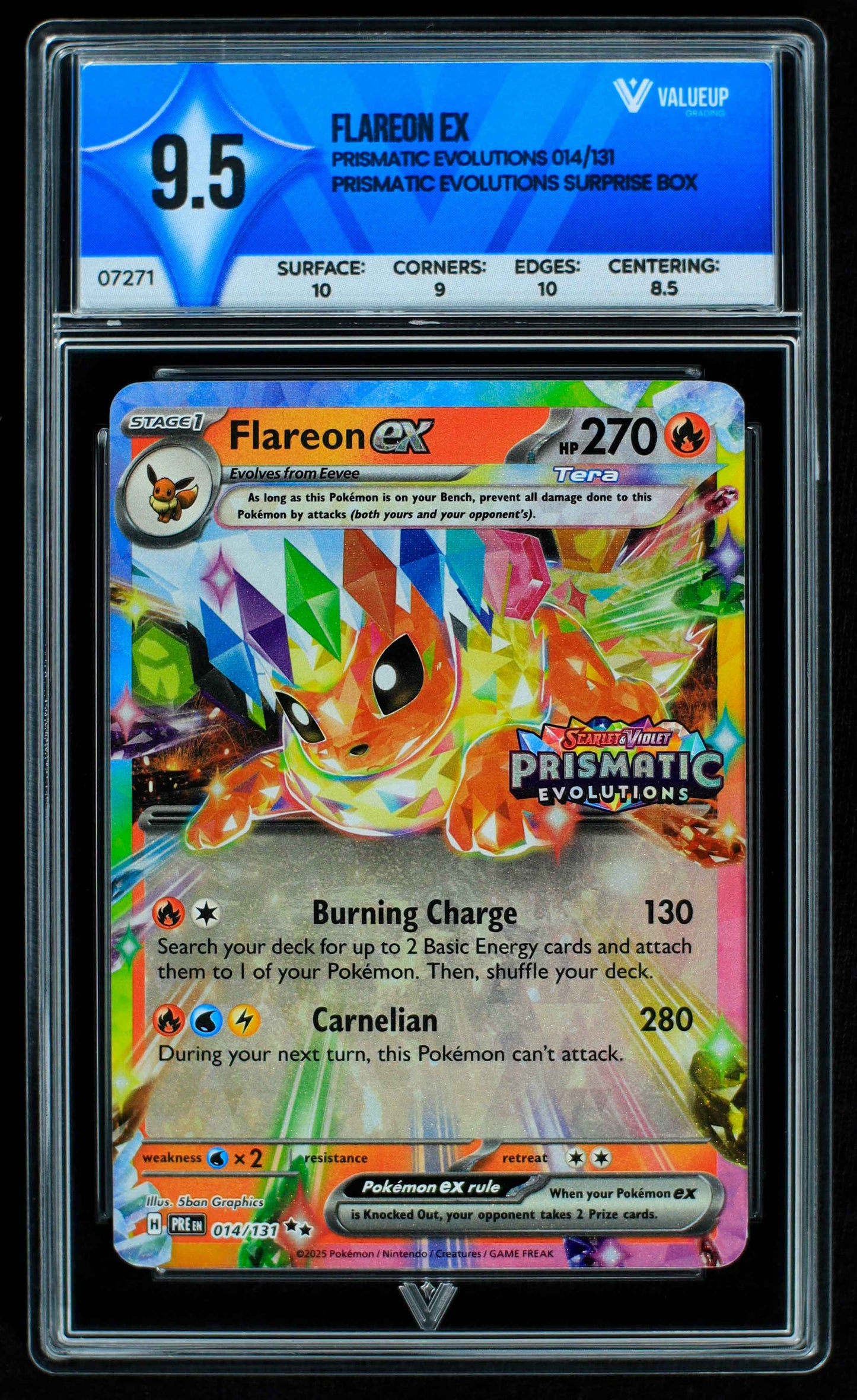 07271 FLAREON EX Grading Card