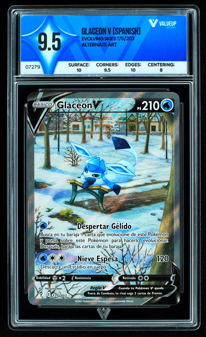 07279 GLACEON V (SPANISH) Grading Card