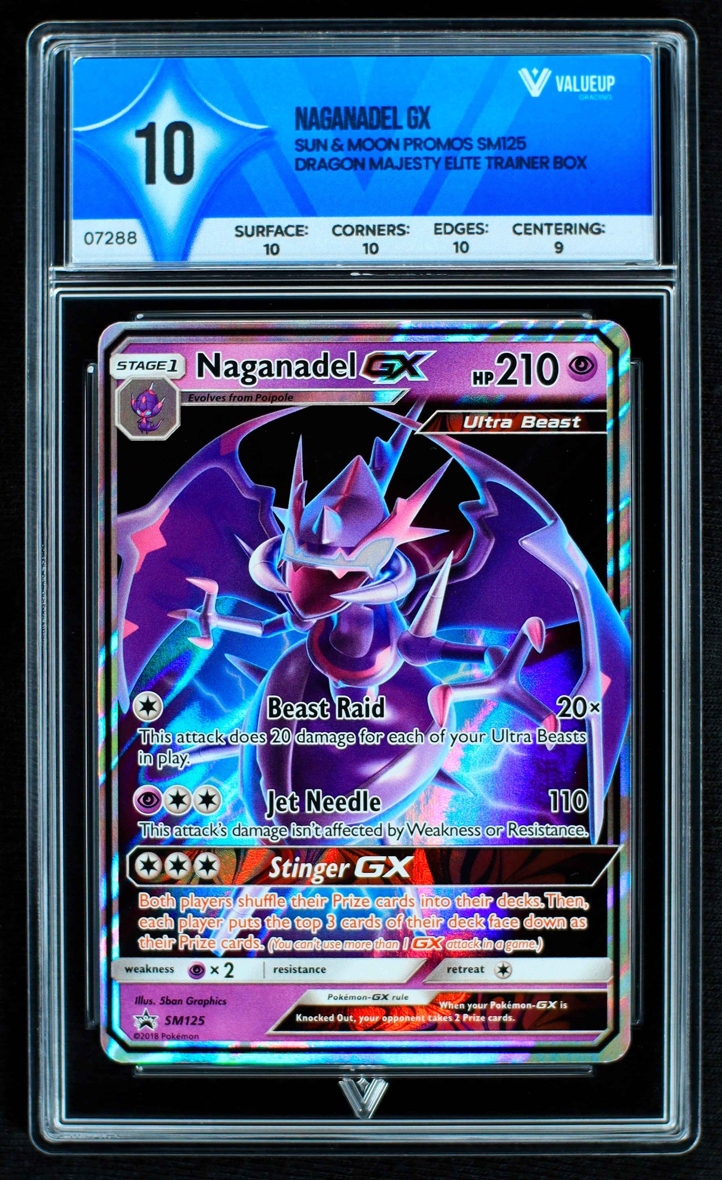 07288 NAGANADEL GX Grading Card
