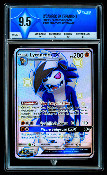07291 LYCANROC GX (SPANISH) Grading Card