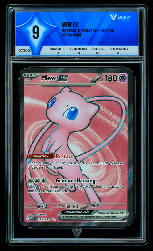 07306 MEW EX Grading Card