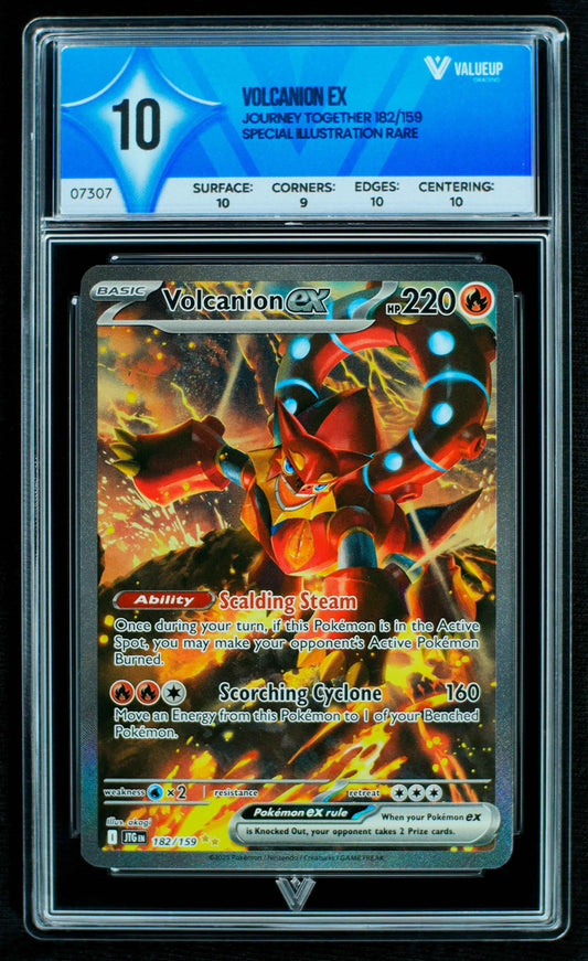 07307 VOLCANION EX Grading Card
