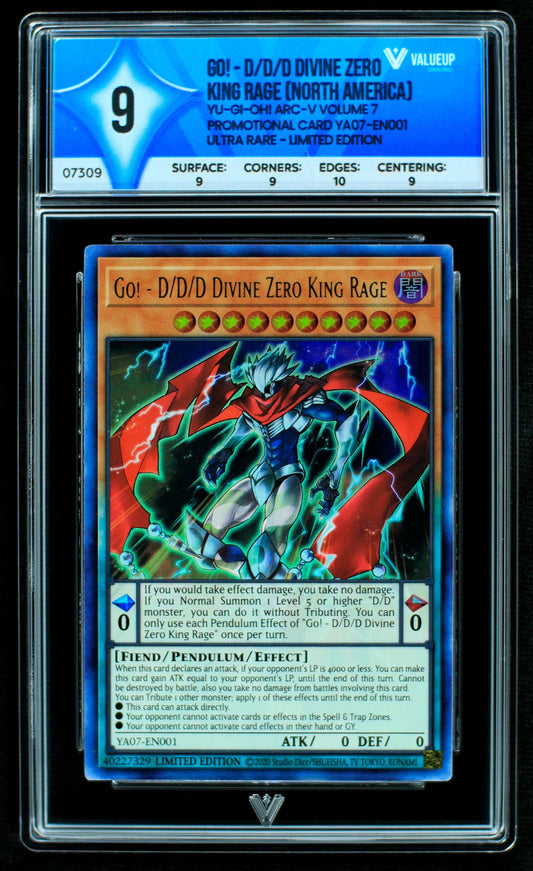 07309 GO! - D/D/D DIVINE ZERO KING RAGE (NORTH AMERICA) Grading Card