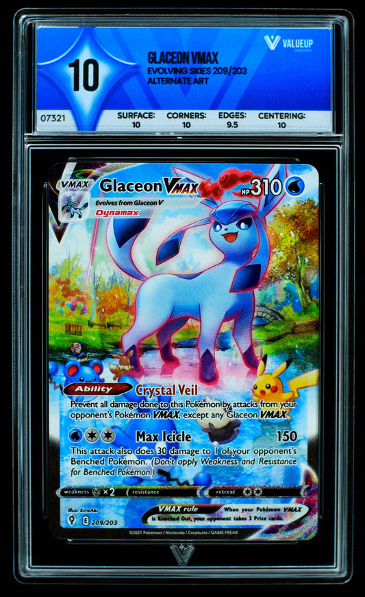 07321 GLACEON VMAX Grading Card