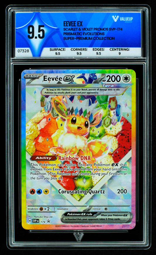 07328 EEVEE EX Grading Card