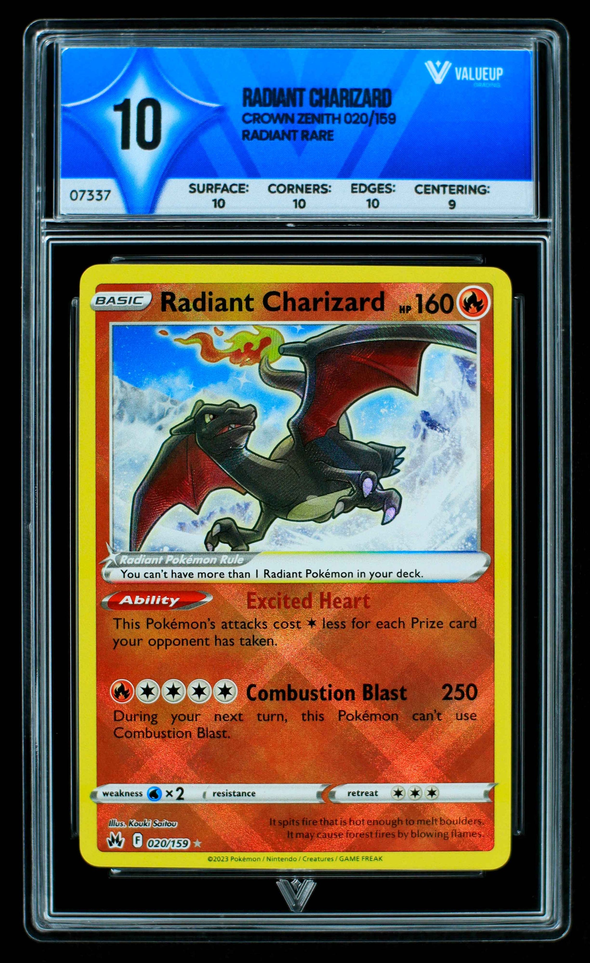 07337 RADIANT CHARIZARD Grading Card
