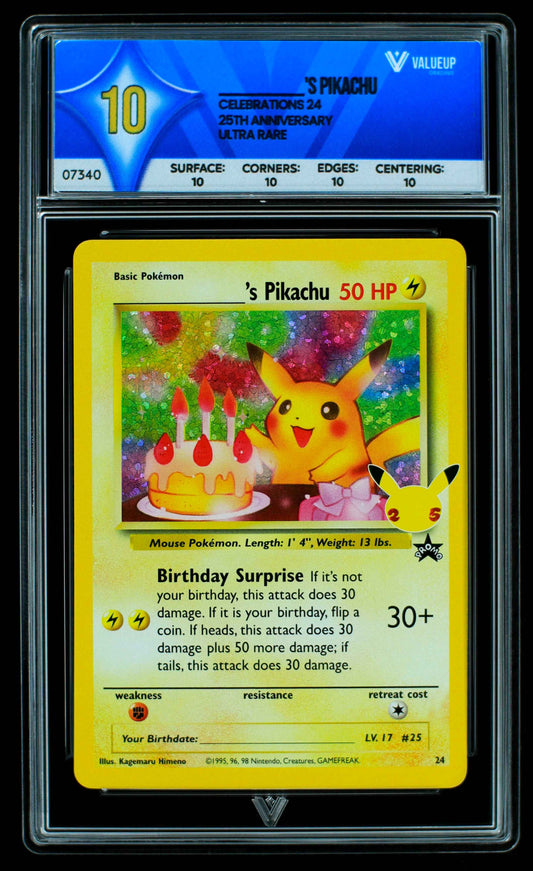 07340 _______'S PIKACHU Grading Card