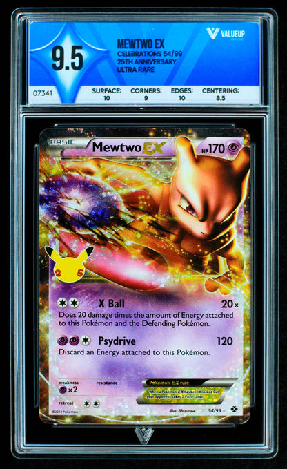 07341 MEWTWO EX Grading Card