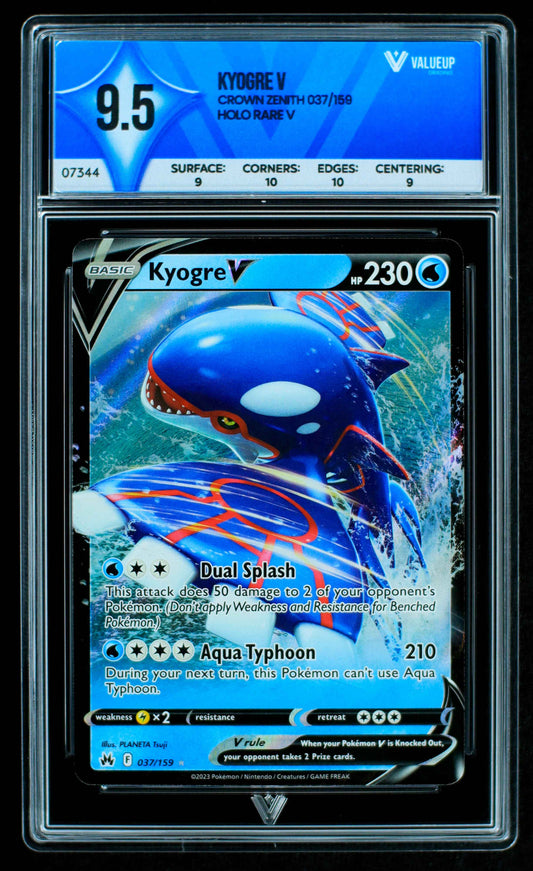 07344 KYOGRE V Grading Card