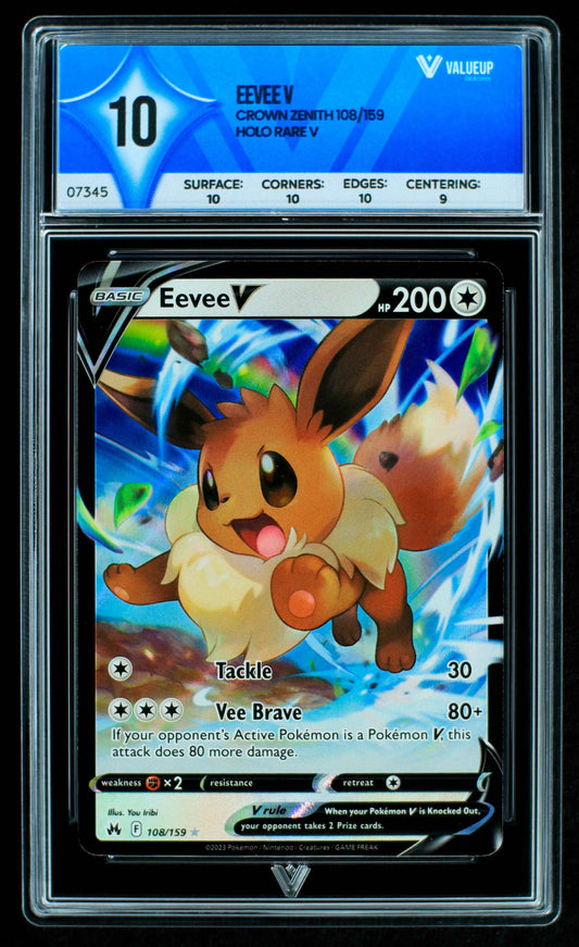 07345 EEVEE V Grading Card