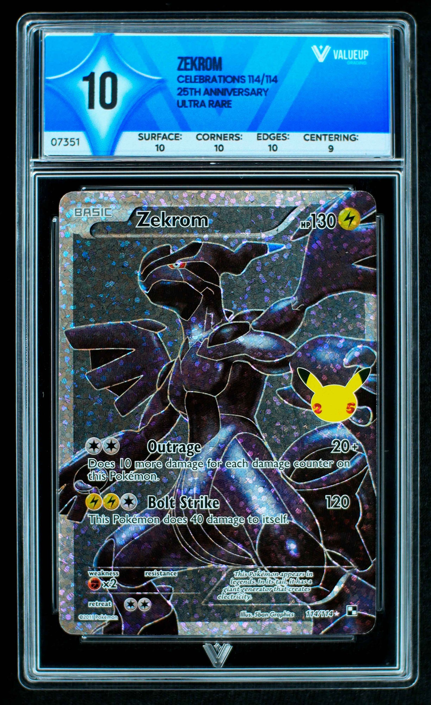 07351 ZEKROM Grading Card