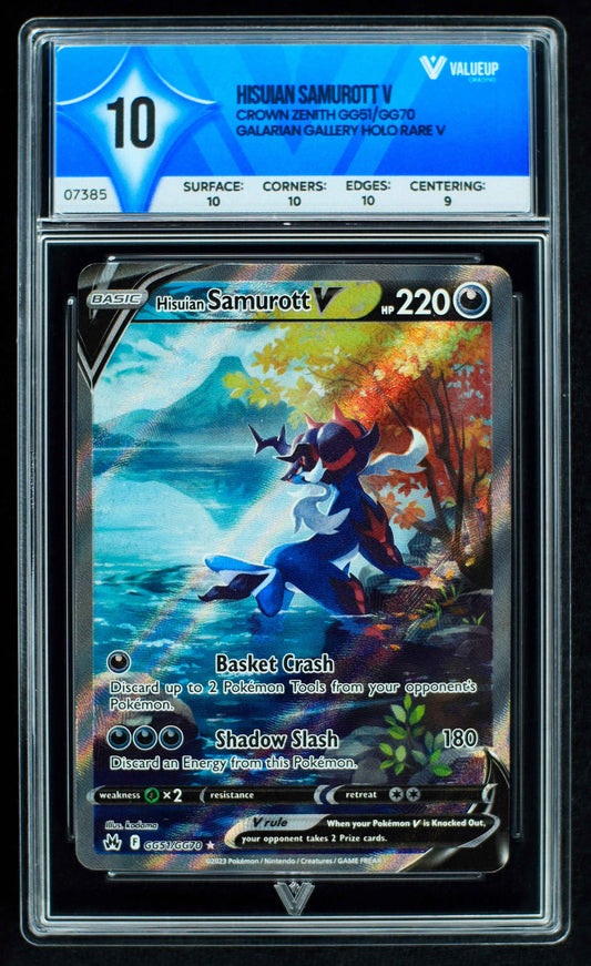 07385 HISUIAN SAMUROTT V Grading Card