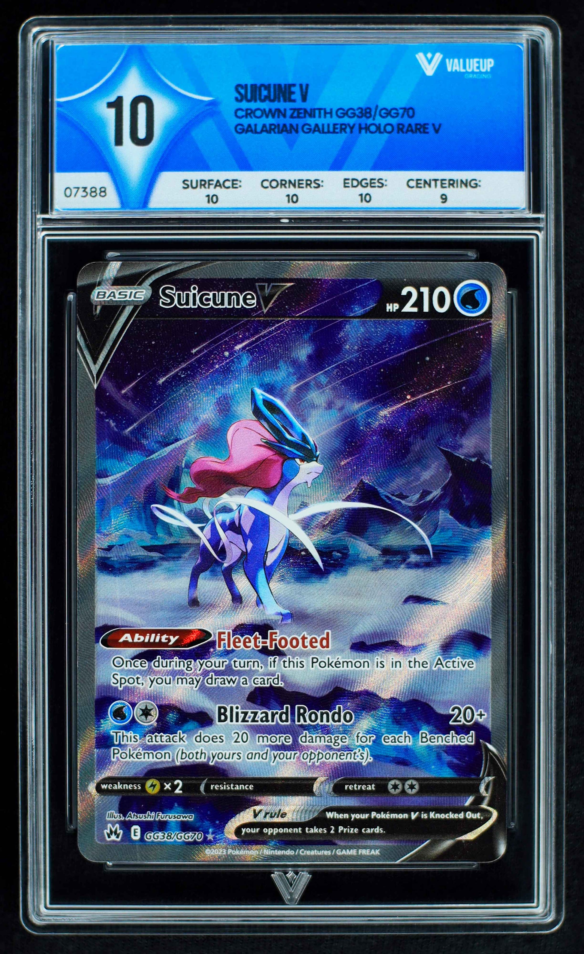07388 SUICUNE V Grading Card