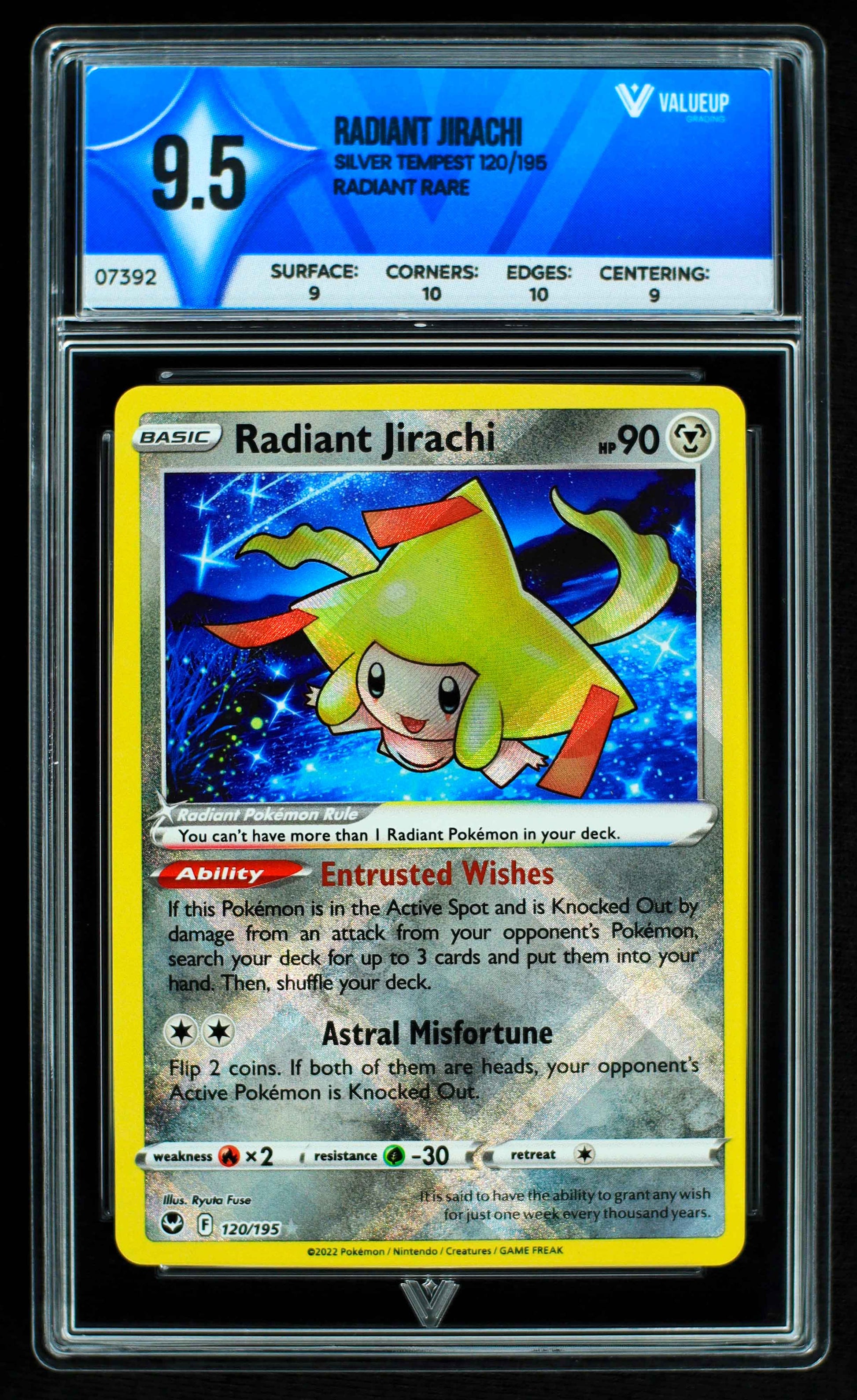 07392 RADIANT JIRACHI Grading Card