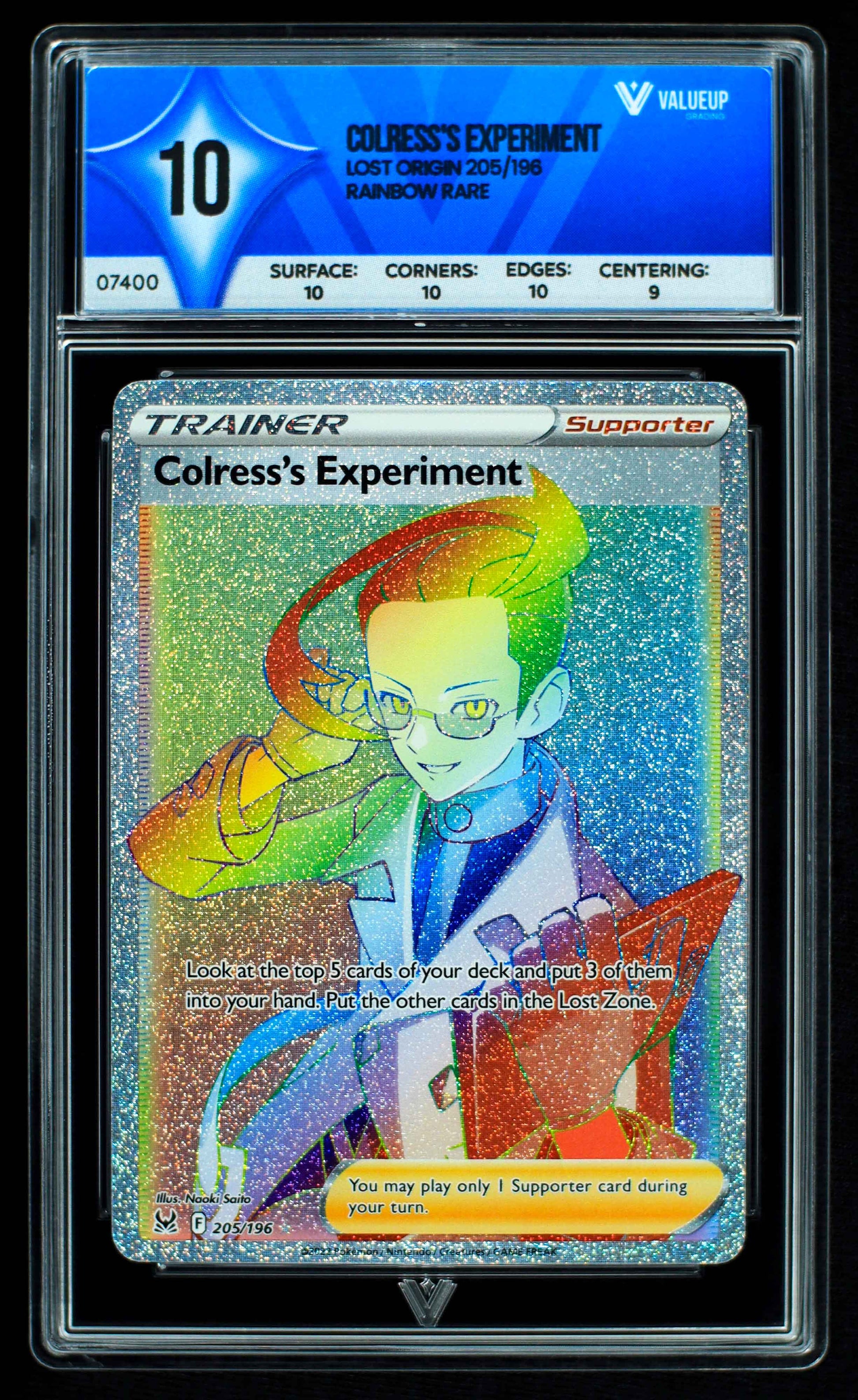 07400 COLRESS'S EXPERIMENT Grading Card