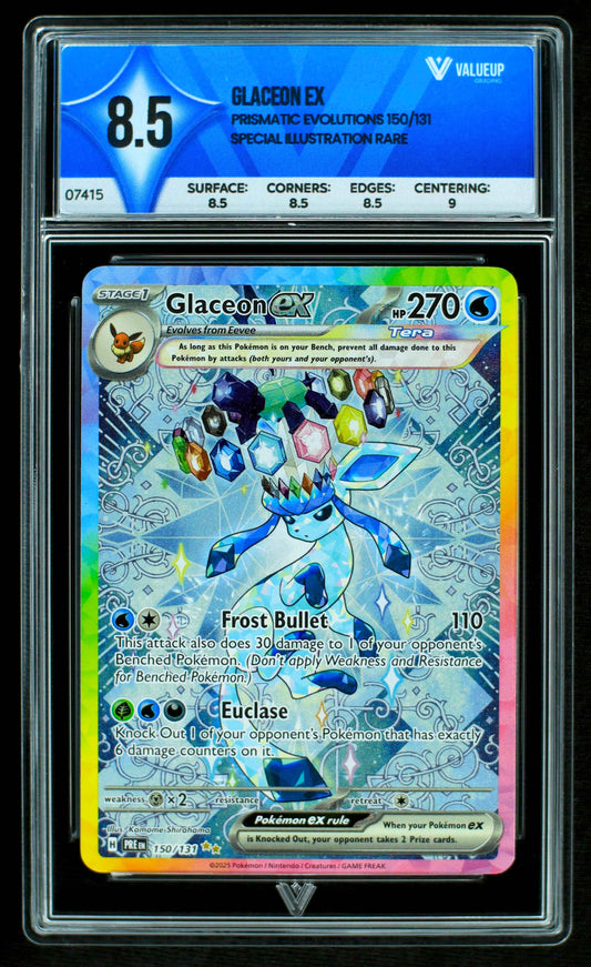 07415 GLACEON EX Grading Card