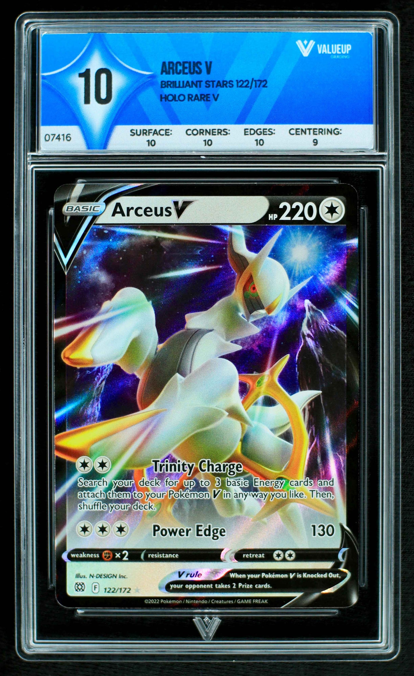Grading card Arceus V