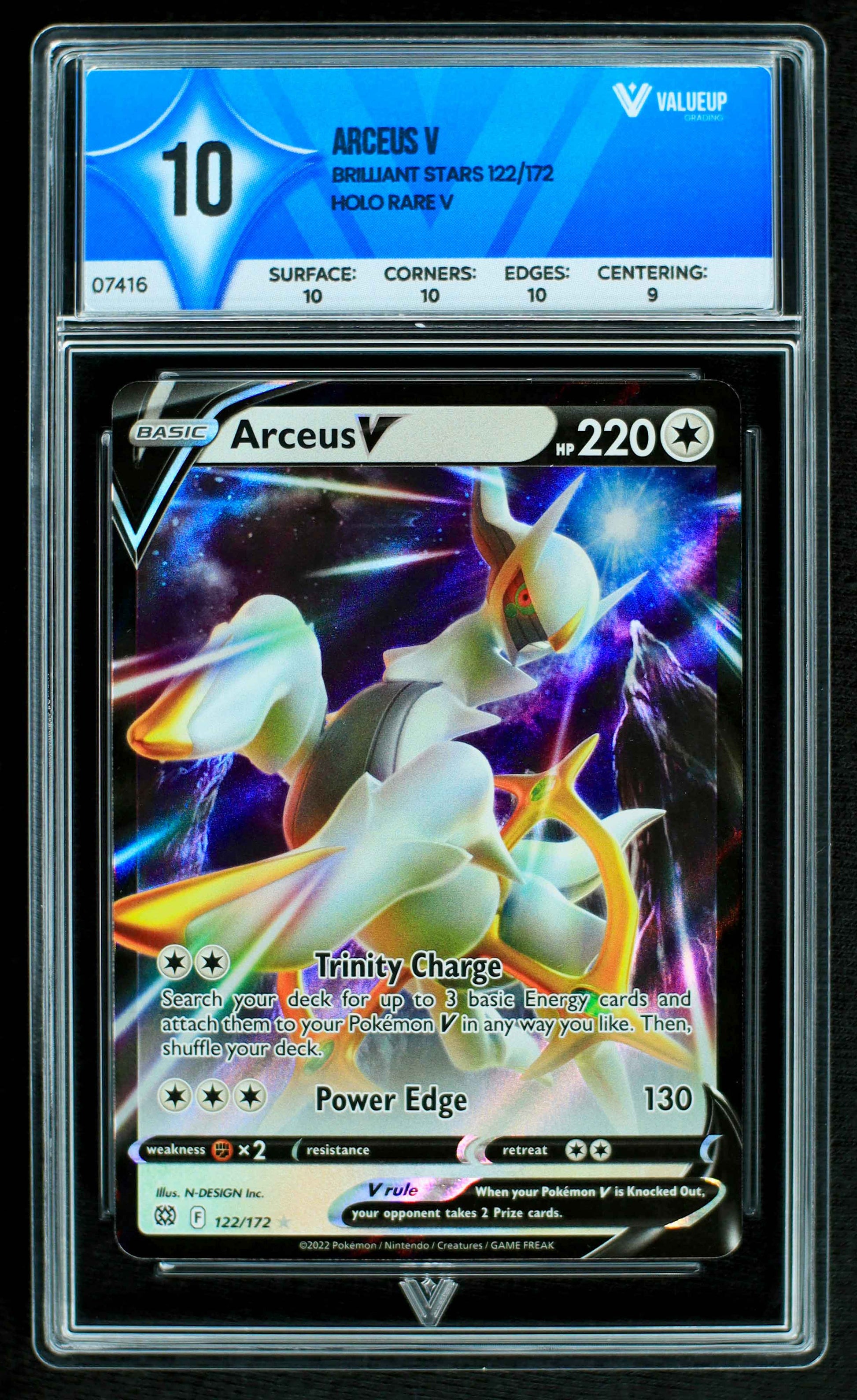 Grading card Arceus V