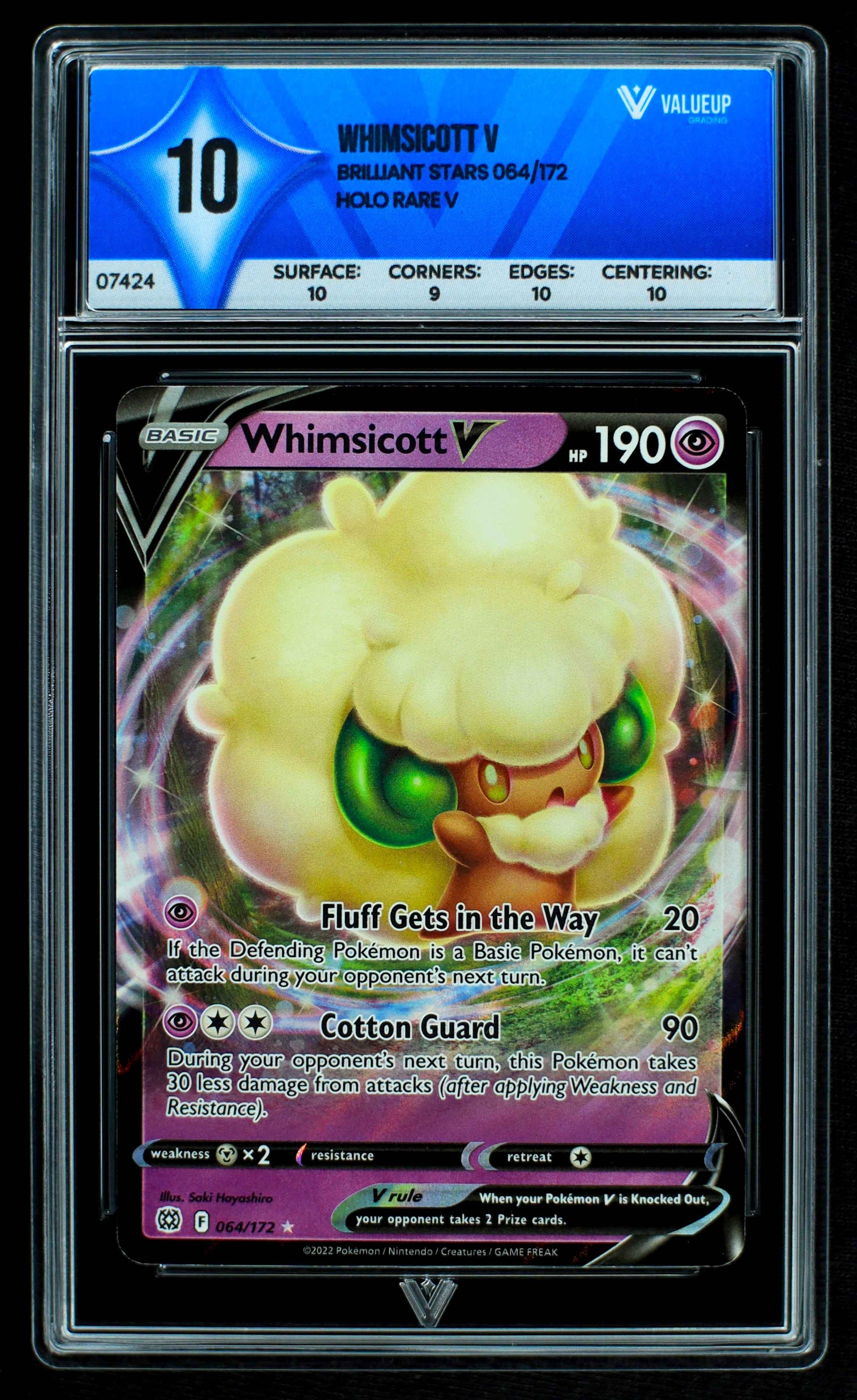Grading card Whimsicott v