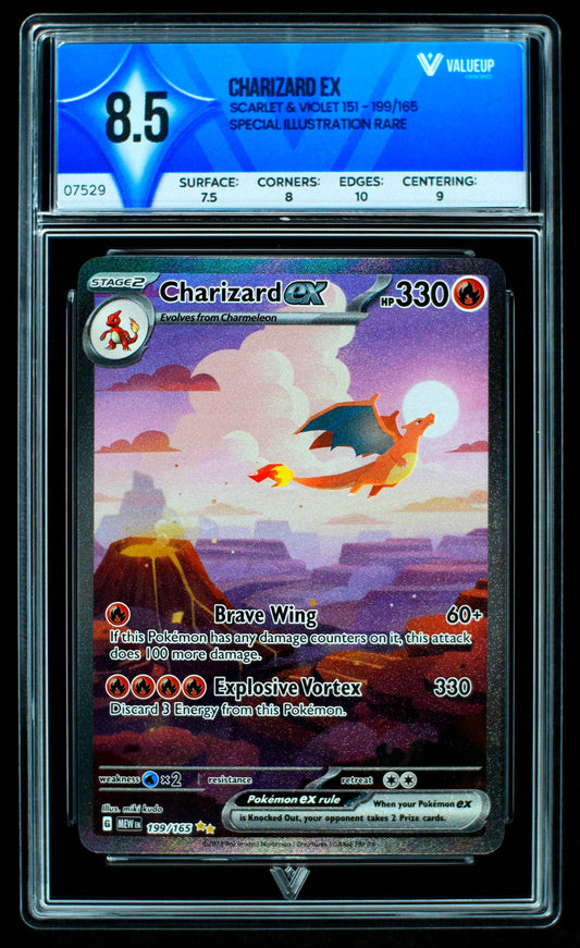 GRADING CARD CHARIZARD EX