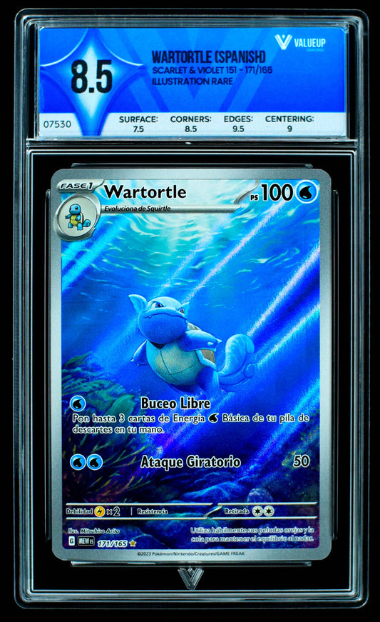 07530 WARTORTLE (SPANISH) Grading Card