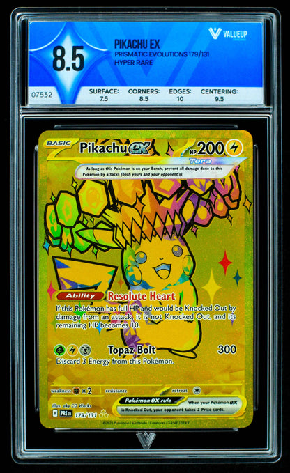 GRADING CARD PIKACHU EX