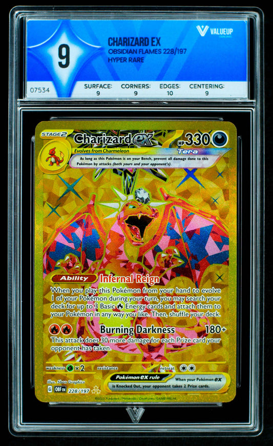 GRADING CARD CHARIZARD EX