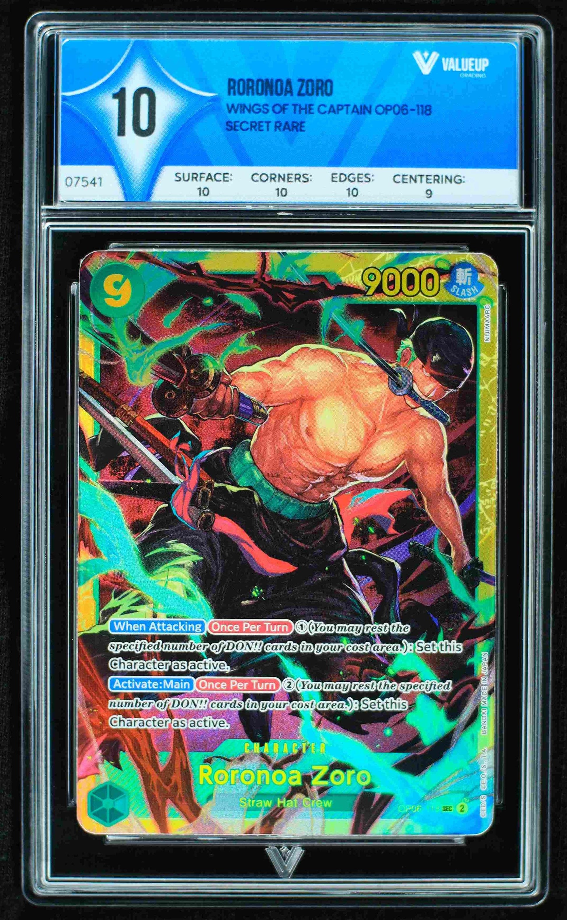 Grading Card Roronoa Zoro