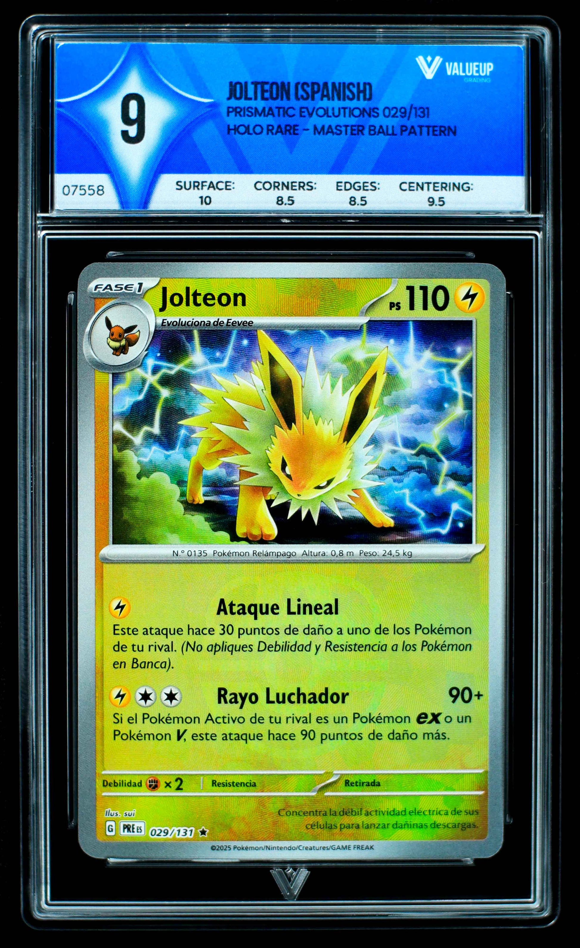 Grading Card Jolteon (Spanish)