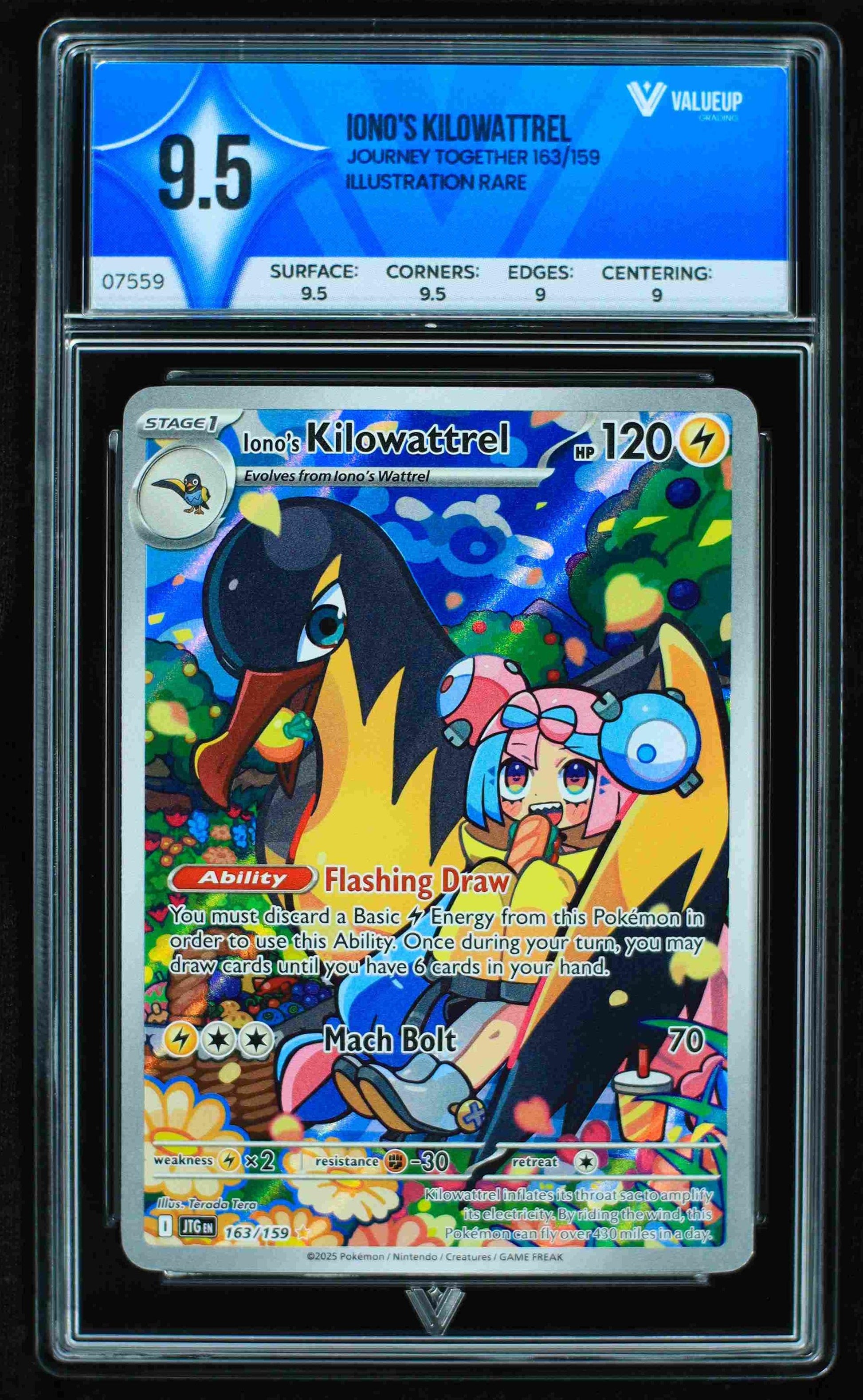 Grading Card Iono's Kilowattrel