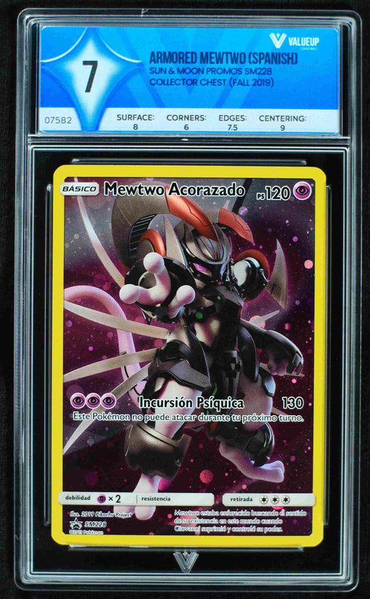 Grading Card Armored Mewtwo (Spanish)