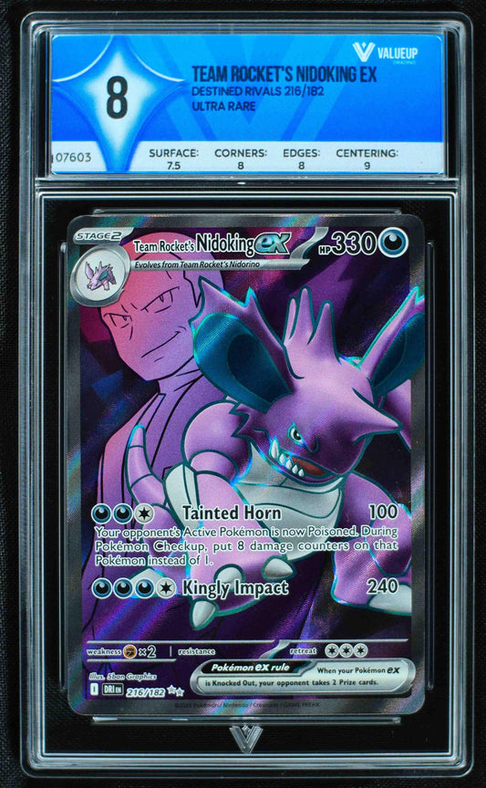 Grading Card Team Rocket's nidoking ex