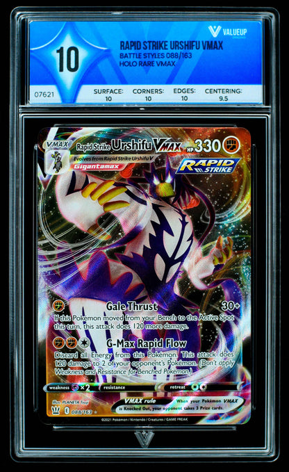 gRADING CARD RAPID STRIKE URSHIFU VMAX