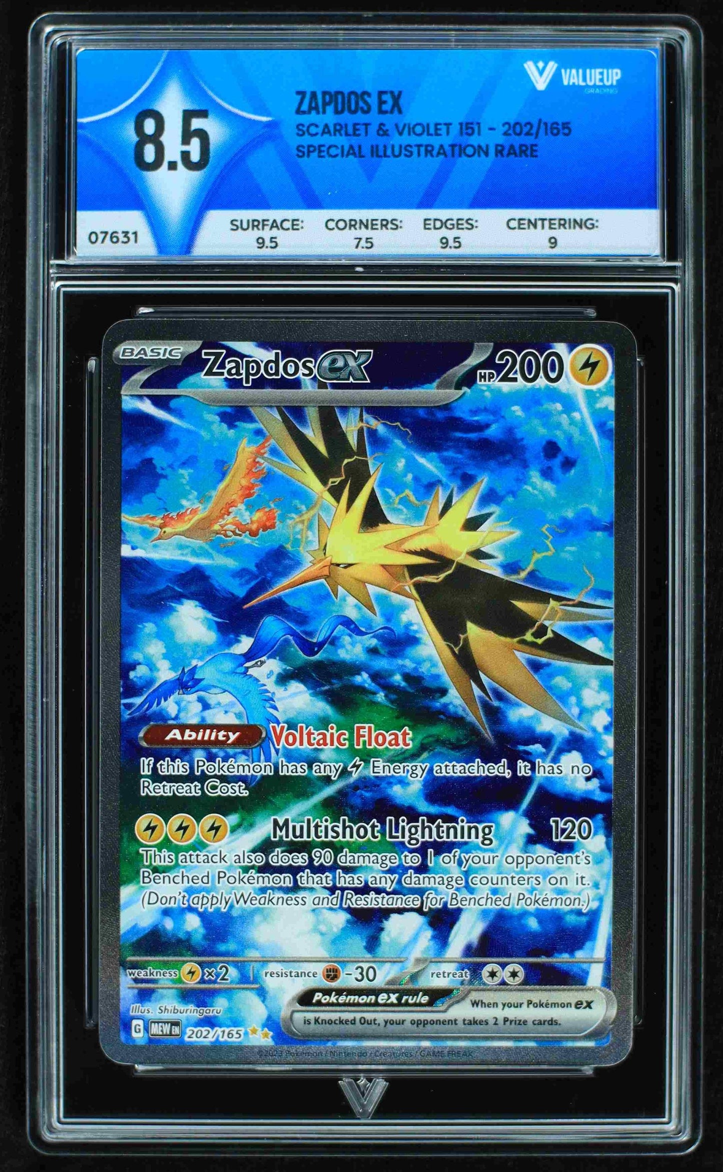 Grading Card Zapdos ex