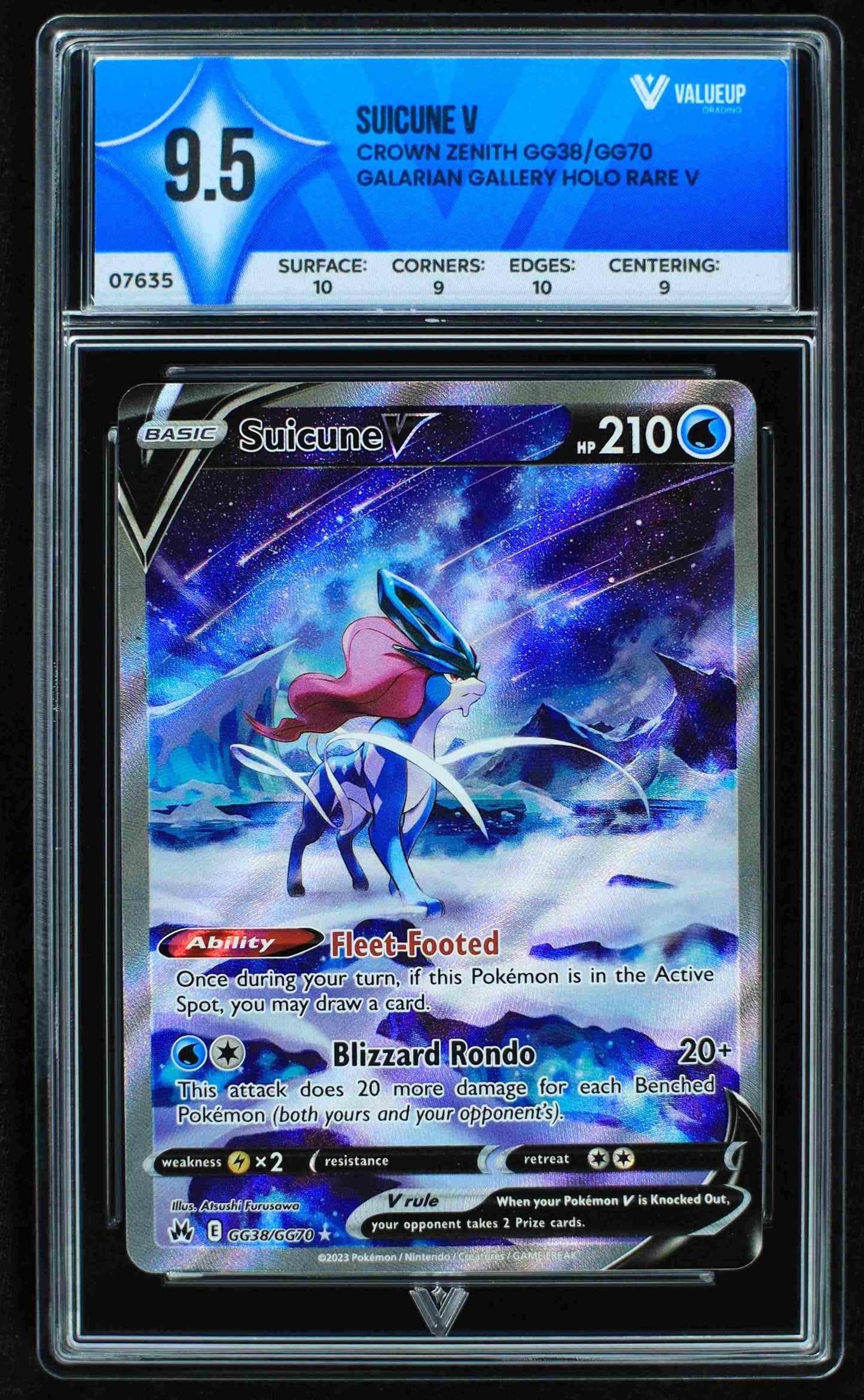 Grading Card Suicune V
