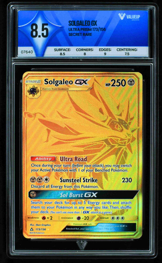 Grading Card Solgaleo Gx