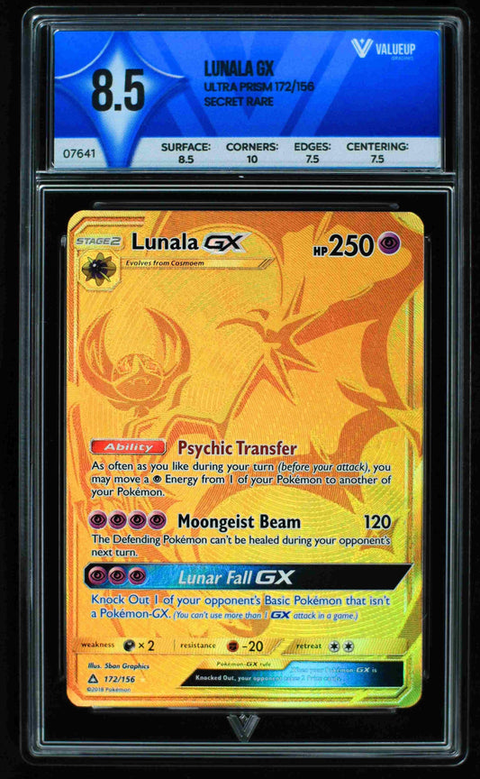 Grading Card Lunala Gx